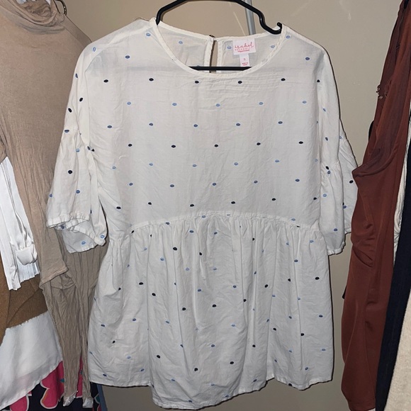 Isabel Maternity White Blouse - Picture 1 of 4